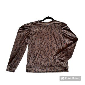 Puff Sleeve Leopard Blouse